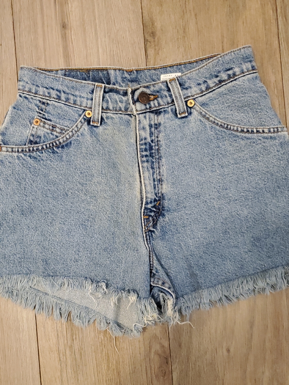 Women's Levi's High-Rise Light Blue Denim Cutoff Shorts